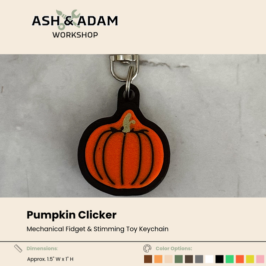 Pumpkin Clicker – Mechanical Fidget & Stimming Toy